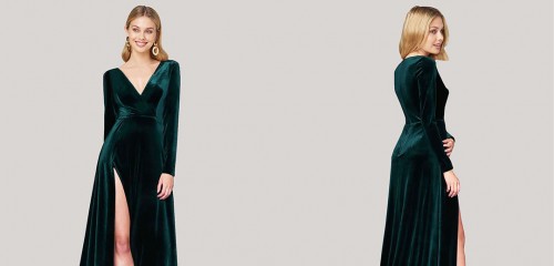 Buy Stretch Velvet Formal Dresses UK