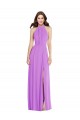 Buy Sleeveless Halter Neck Backless Chiffon A-Line Formal Dress UK