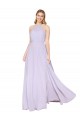 Buy Sleeveless Halter Neck Chiffon A-Line Formal Dress UK