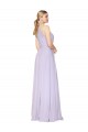 Buy Sleeveless Halter Neck Chiffon A-Line Formal Dress UK