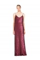 Buy Sleeveless Halter Neck Sequin A-Line Formal Dress UK