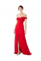 Buy Sleeveless Off the Shoulder Stretch Crepe A-Line Formal Dress UK