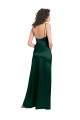 Buy Sleeveless Scoop Neck Open Back Stretch Satin A-Line Formal Dress UK