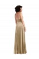 Buy Sleeveless Square Neck Low Back Stretch Velvet A-Line Formal Dress UK