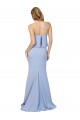 Buy Sleeveless Strapless Low Back Stretch Crepe A-Line Formal Dress UK