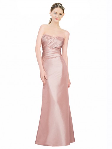 Buy Sleeveless Sweetheart Low Back Stretch Satin A-Line Formal Dress UK