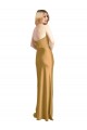 Buy Sleeveless Strapless Stretch Satin A-Line Formal Dress UK