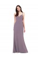 Buy Sleeveless Sweetheart Criss Cross Open Back Chiffon Column Formal Dress UK