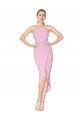 Buy Sleeveless Halter Neck Stretch Crepe Mermaid Formal Dress UK