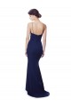 Buy Sleeveless Spaghetti Straps Open Back Stretch Crepe Mermaid Formal Gowns UK