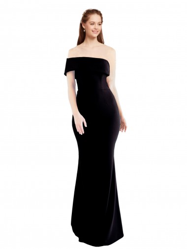 Buy Sleeveless One Shoulder Keyhole Back Stretch Crepe Mermaid Formal Dress UK