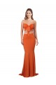 Buy Sleeveless Strapless Spandex Mermaid Formal Dress UK