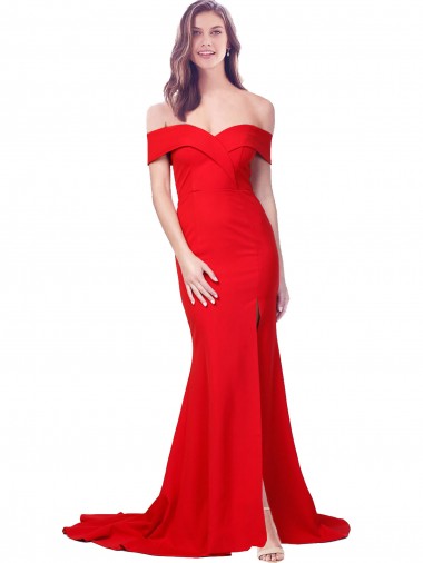 Buy Sleeveless Sweetheart Stretch Crepe Mermaid Formal Dress UK