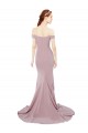 Buy Sleeveless Off the Shoulder Stretch Crepe Mermaid Formal Dress UK