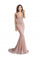 Buy Sleeveless V-Neck Low Back Spandex Mermaid Formal Dress UK