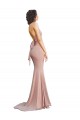 Buy Sleeveless V-Neck Low Back Spandex Mermaid Formal Dress UK