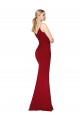 Buy Sleeveless High Neck V-Back Stretch Crepe Mermaid Formal Dress UK