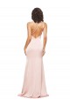 Buy Sleeveless One Shoulder Low Back Silky Satin Sheath Formal Dress UK