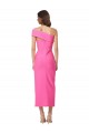 Buy Sleeveless One Shoulder Stretch Crepe Sheath Formal Dress UK