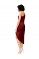 Buy Sleeveless One Shoulder Stretch Satin Sheath Black Tie Formal Dress UK