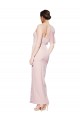 Buy Sleeveless One Shoulder Low Back Stretch Crepe Sheath Formal Dress UK