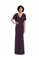 Buy Split Sleeves V-Neck Spandex Sheath Formal Dress UK