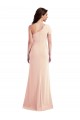 Buy Cap Sleeves One Shoulder Stretch Crepe Trumpet Formal Dress UK